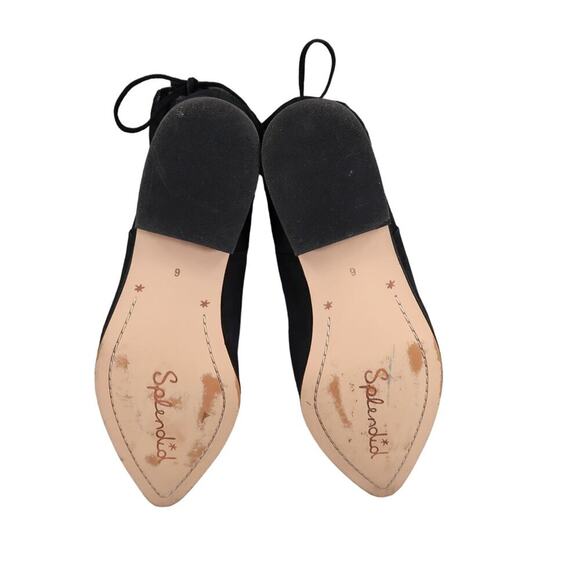 Splendid Shoes Womens 6 Bootie Niva Black Suede Leather Pointed Toe Ankle Boots - Picture 11 of 16